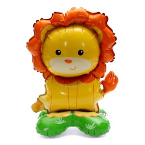 Ходячая фигура "Милый лев", на подставке (надув воздухом)