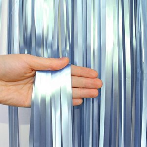 Занавес матовый "Дождик" Голубой, 1*3 м.