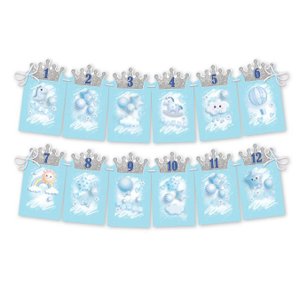 Гирлянда на ленте "Первый годик" с прорезями для фото