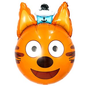 Фольгированный шар "Коржик голова Три кота"