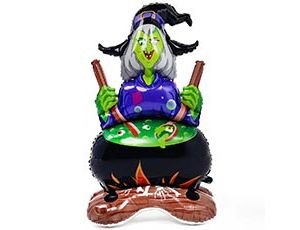 Ходячая фигура "Ведьма с зельем" (надув воздухом)