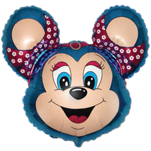 Фольгированный шар "Бабси-мышонок (синий)"