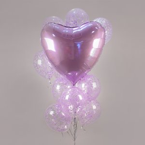 "Флер" фонтан из 12 воздушных шаров