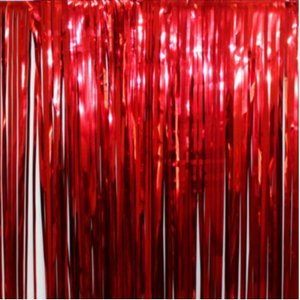 Занавес "Дождик" Красный