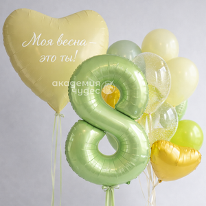 "Дыхание Весны" набор из 13 воздушных шаров