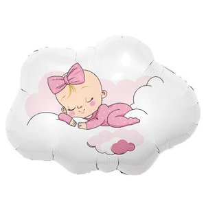 Фольгированный шар "Малышка в облаках"