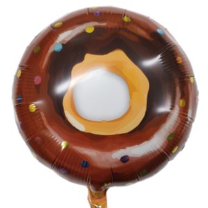 Фольгированный шар "Пончик в глазури шоколадной"
