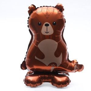 Ходячая фигура "Лесной мишка", на подставке (надув воздухом)