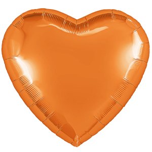Фольгированный шар Сердце Папайя 76 см