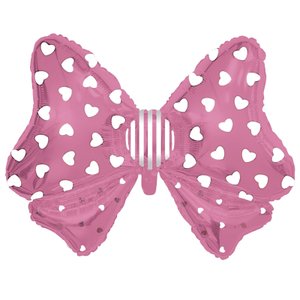 Фольгированный шар "Бант розовый фламинго"