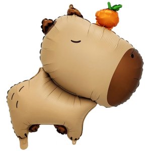 Фольгированный шар "Капибара с мандарином"
