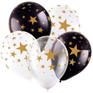 Воздушный шарик "Звезды, Пастель-Кристал"