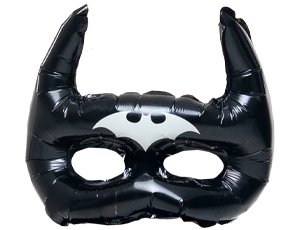 Фольгированный шар "Маска Летучая Мышь" (надув воздухом)