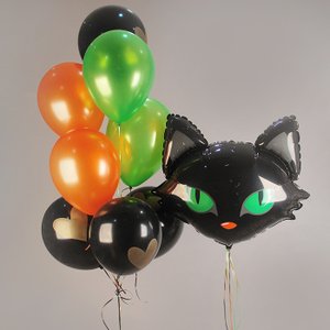 "Черный кот" набор из 9 воздушных шаров