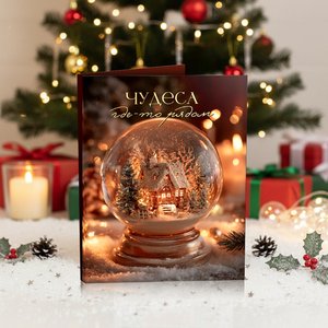 Мини-открытка "Чудеса где-то рядом (волшебный шар)"