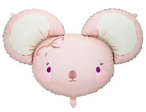 Фольгированный шар "Мышка розовая" (Пати Деко)