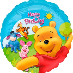 Фольгированный шар "Винни Пух С днем рождения"
