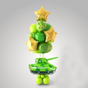 "Настоящий полковник" композиция из воздушных шаров