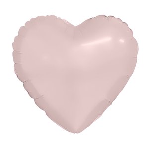Фольгированный шар Сердце Пыльная роза 91 см