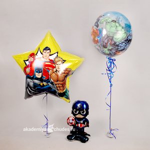 "Наши супергеройские дела" набор из 3 воздушных шаров