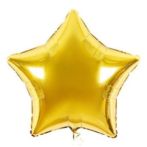 Фольгированный шар Звезда Золотой 76 см