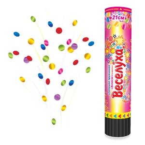 Хлопушка пружинная Блеск конфетти средняя 21 см