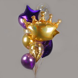 "Королевский" облако из 12 воздушных шаров