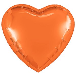 Фольгированный шар Сердце Папайя