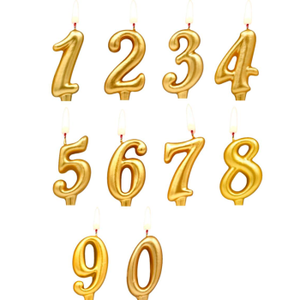 Свеча тортовая цифра "Универсальная. Золотая"