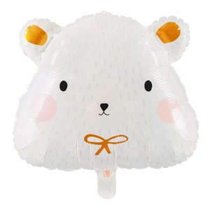 Фольгированный шар "Белый медведь голова"