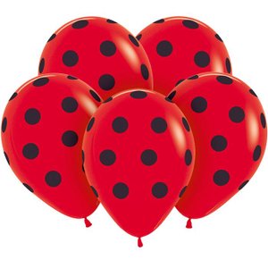 Воздушные шары "Горох арт черный"