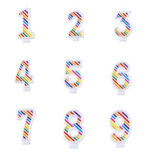 Свеча цифра Полосы