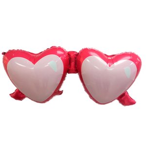 Фольгированный шар "Очки Сердца"