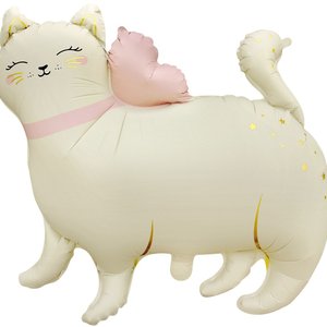 Фольгированный шар "Кошка White" 60 см