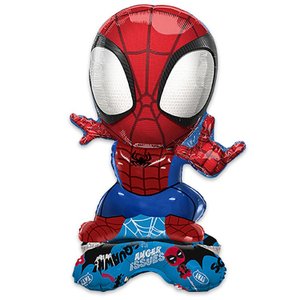 Ходячая фигура "Человек-Паук", на подставке (надув воздухом)