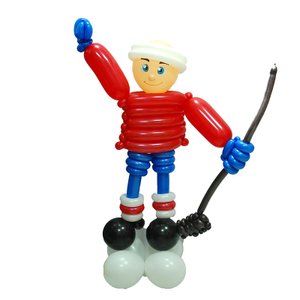 Фигура из шаров "Юный Хоккеист"