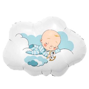 Фольгированный шар "Малыш в облаках"