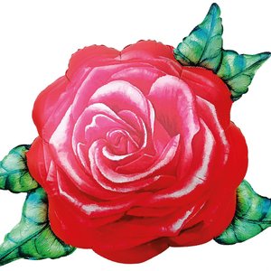 Фольгированный шар "Цветок, Акварельная роза"