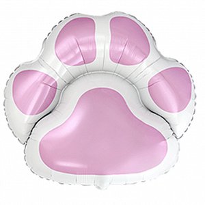 Фольгированный шар "Лапка розовая"