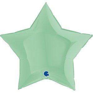 Фольгированный шар Звезда Пастель Matte Green 91 см
