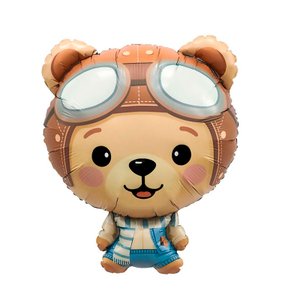 Фольгированный шар "Медведь пилот"