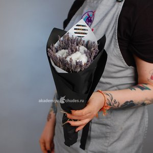 Букет из сухоцветов "Темная магия"