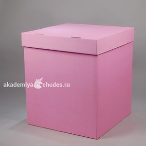 Коробка для шаров (розовая) 60*60*60 см.