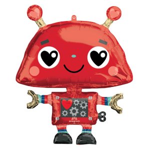 Фольгированный шар "Робот влюбленный"