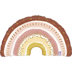 Фольгированный шар "Радуга БОХО"