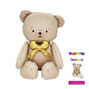 Ходячая фигура "Мишка с бантом большой" (надув воздухом)