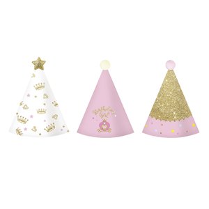 Колпаки с помпонами "Именинница Принцесса"