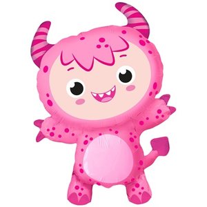 Фольгированный шар "Монстрик розовый"