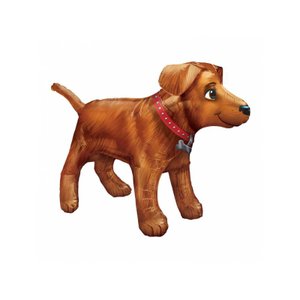 Фольгированный шар "Собака золотистая"