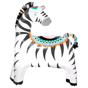 Фольгированный шар "Зебра с попоной"